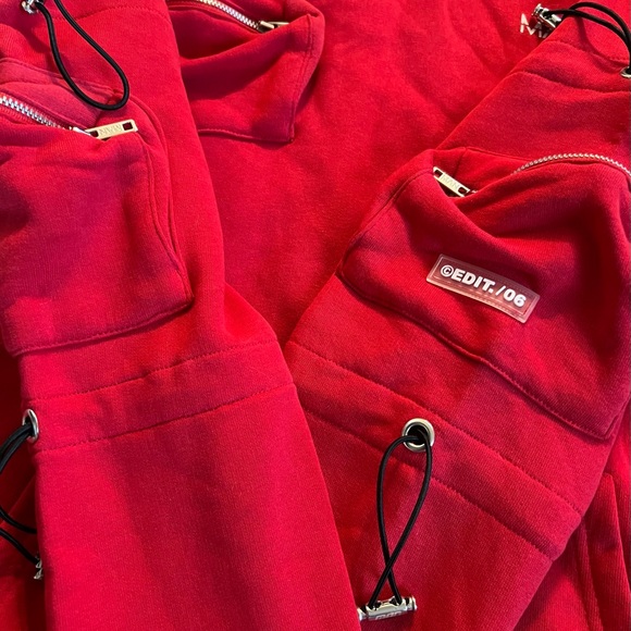 Boohoo Man - NWT - Oversized Cargo Hoodie With Bungee Cord - Medium - Picture 8 of 9